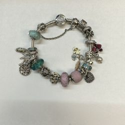 Pandora Bracelet With Charms 