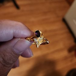 Cute Purple Stone Ring 