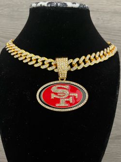San Francisco 49ers Gold Bling Fan Chain