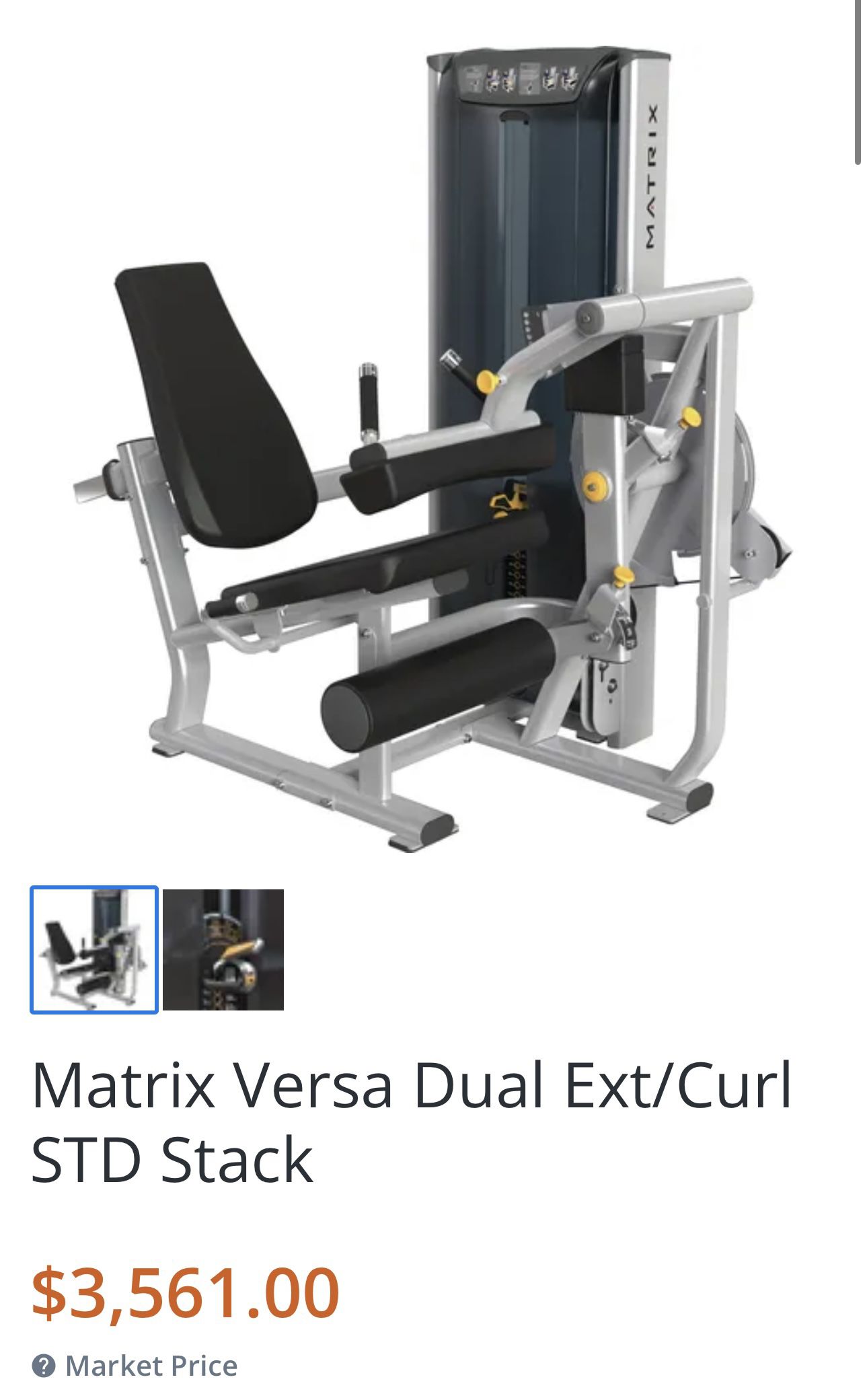 Matrix Versa Dual Ext/curl Machine (leg Machine,gym)