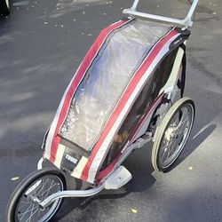 Thule - Chariot CX 1-  (single) Running Stroller - bike trailer, stroller, ski capable system (like new)