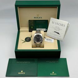 BRAND NEW FRESH 2026 Rolex Datejust 41mm Grey Rhodium Diamond Dial 126334 Stainless Steel Oyster Bracelet 18k fluted bezel Watch Card Box Booklets Rec