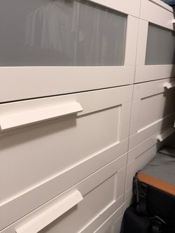 2 x IKEA BRIMNES 4-drawer dresser, white