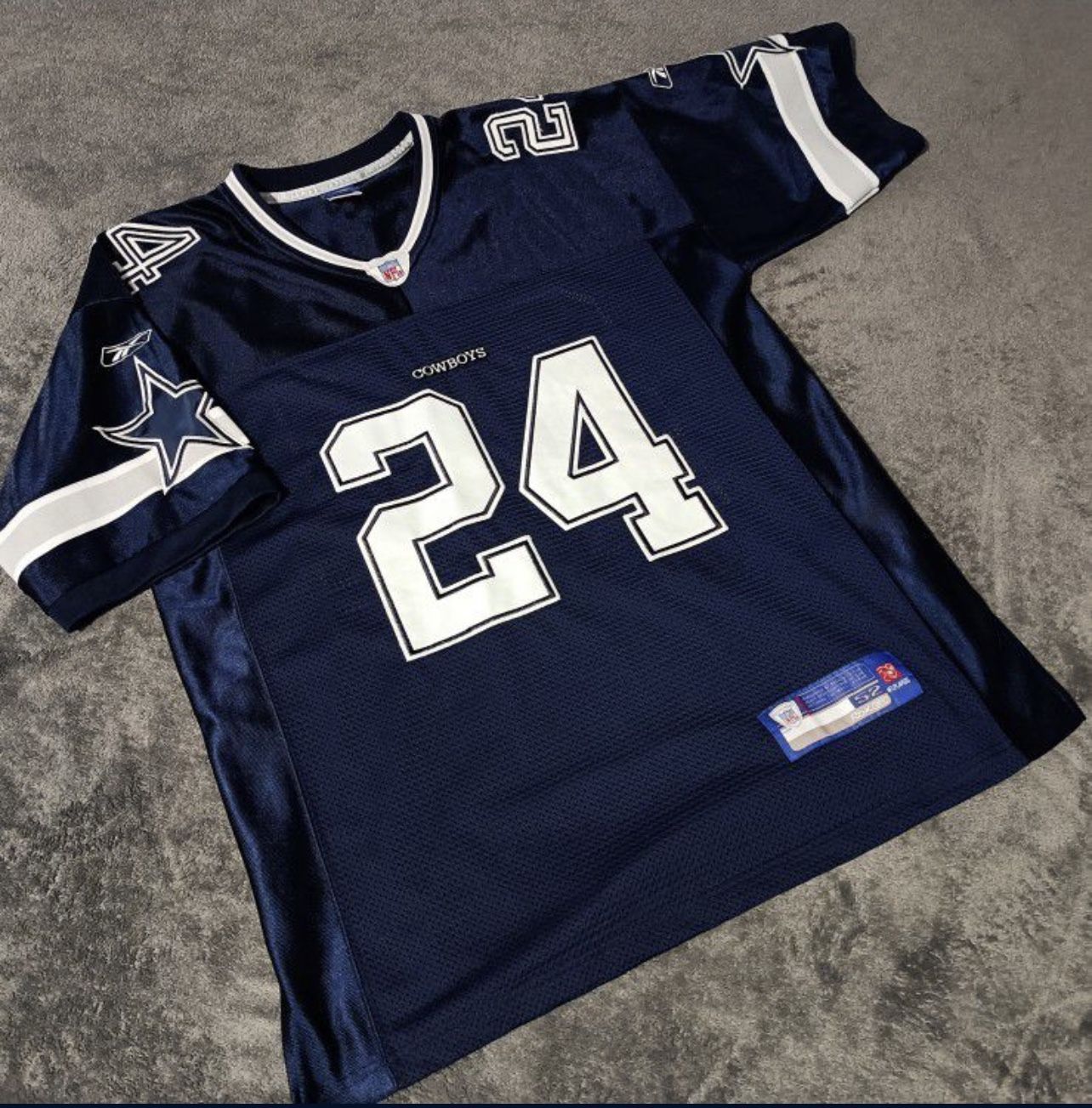 24 MARION BARBER III Dallas Cowboys NFL RB Blue TG Throwback Jersey