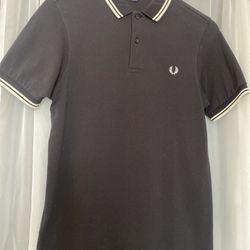 Fred Perry Black & White Classic Polo. 