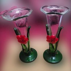 Vase Hand Blown Art.