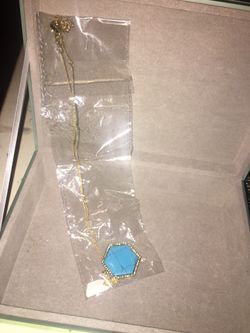 Turquoise and gold necklace