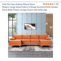 Orange Sofa For Sale