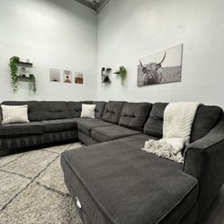 Gray Sectional Couch - Free Delivery 