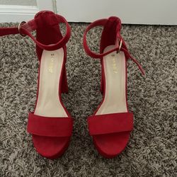 Red high heels 
