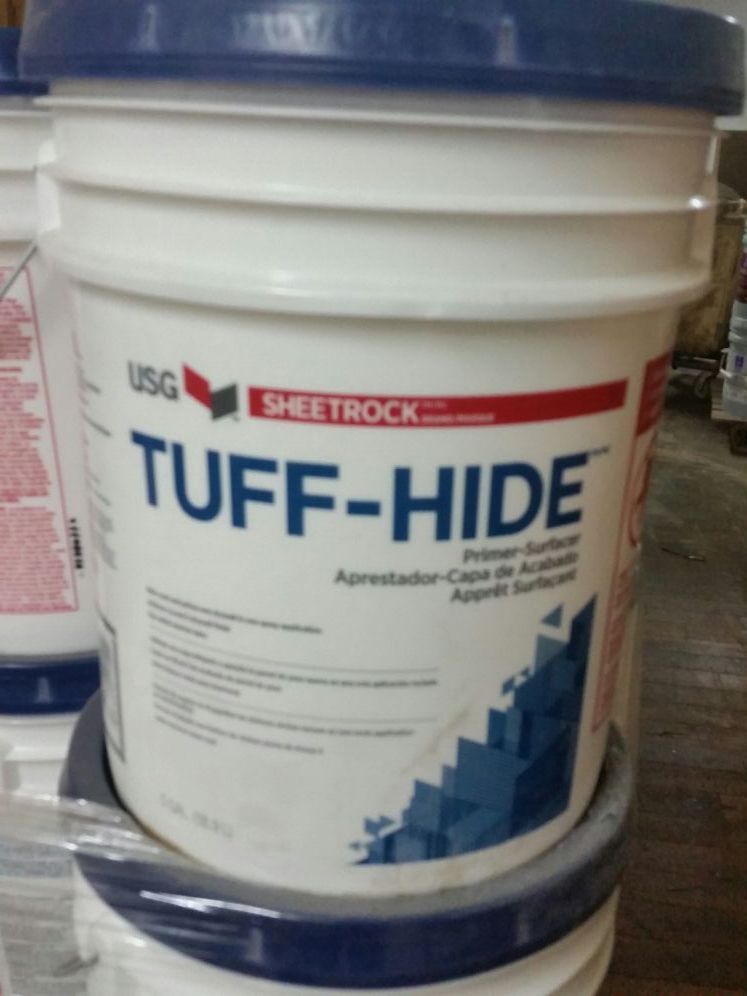 USG Tuff-Hide Sheet Rock Primer Surfacer.