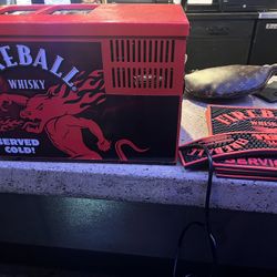 FIREBALL WHISKEY 2 Bottle Quick Pour Electric Cooler "Grab &Pour" Chiller Works
