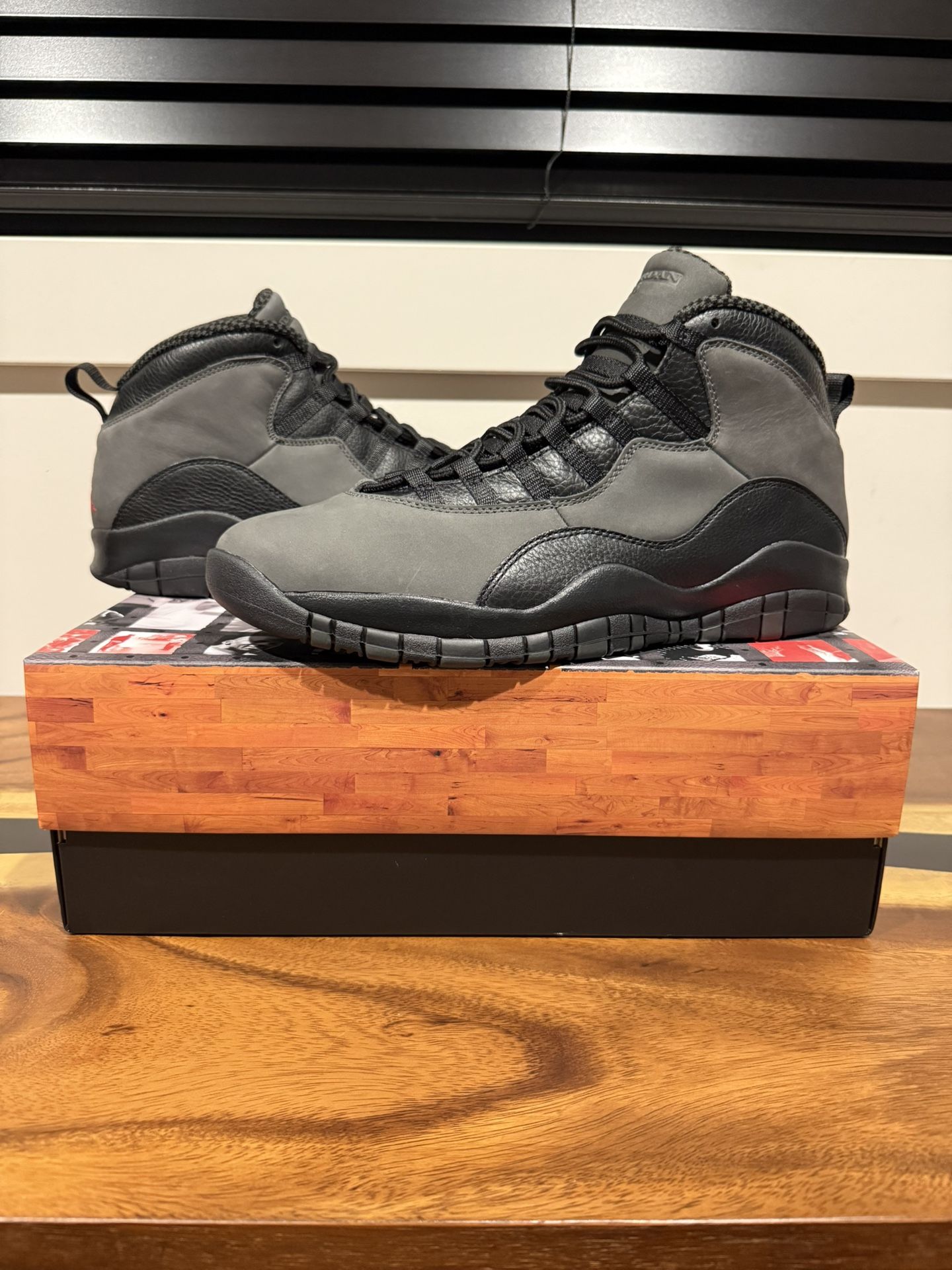 Jordan 10 Retro “Shadow” - Charred Grey / True Red / Black - BRAND NEW / DEADSTOCK (MENS SIZE 12.5) 