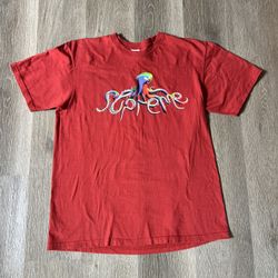 Supreme Tee Shirt “SS18 Tentacles Red Octopus Squid Spellout” Size Large In Men