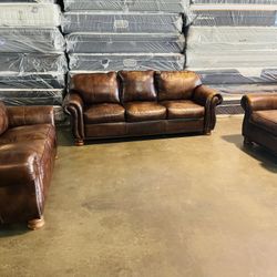 Leather Sofa Set 