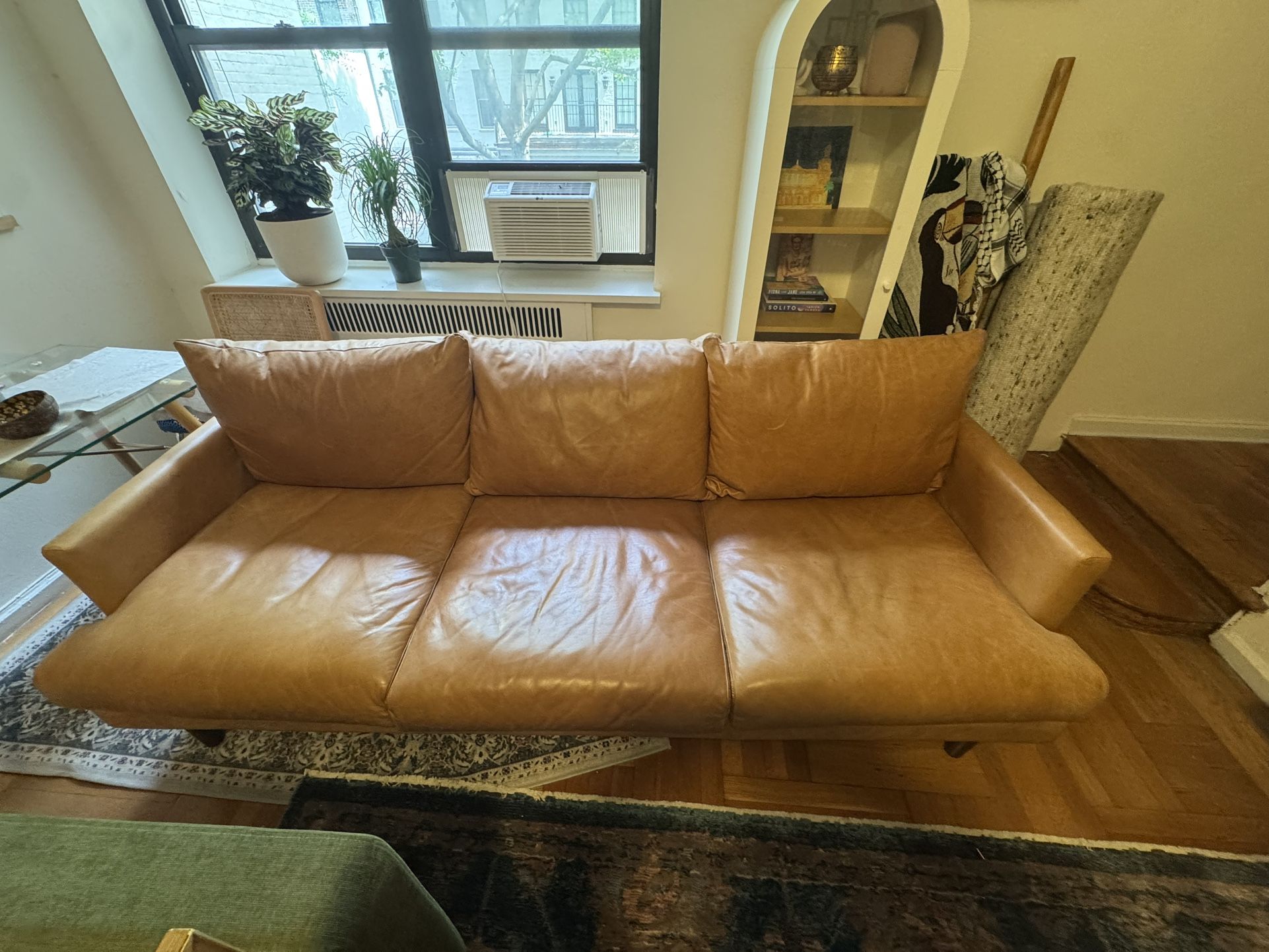 88” 3 Seat Leather Couch -$1000 OBO