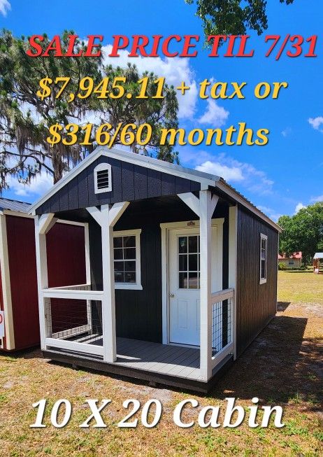 RENT TO OWN 10x20 CABIN