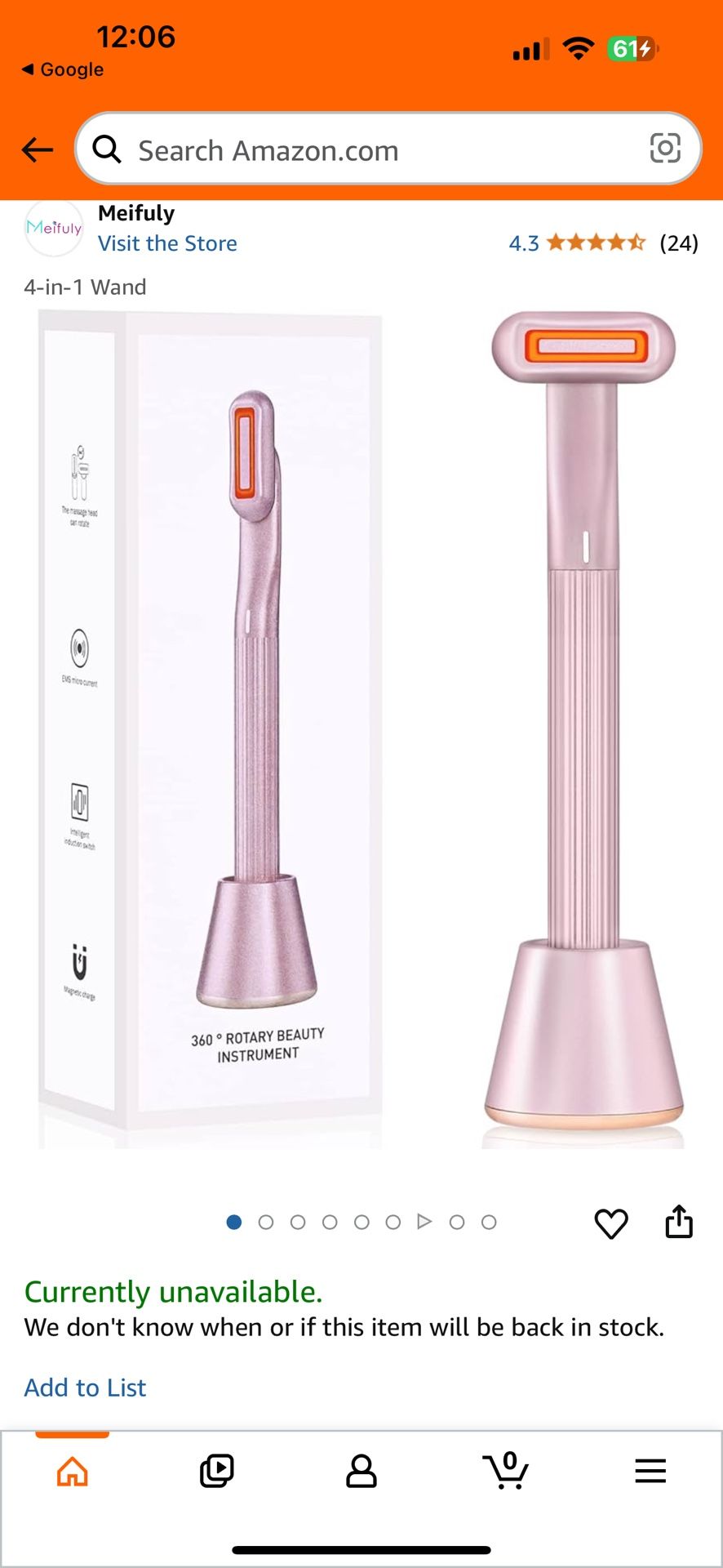 4 In 1 Wand Face And Neck Anti Aging Red Light Therapy Massager