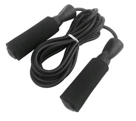 Lixada Adjustable Jump Rope Fitness Skipping  Rope Soft Foam Handles for Exercise