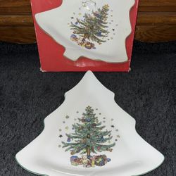 Vintage Mid 80s Christmas Candy Dish