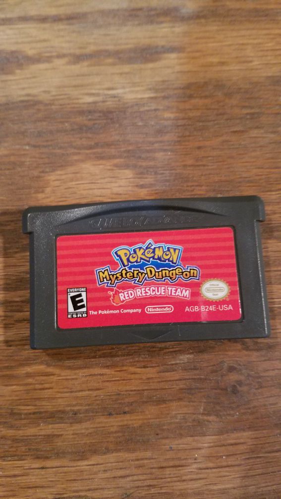 Pokemon Mystery Dungeon Red Rescue Team Nintendo Game Boy Advance GBA