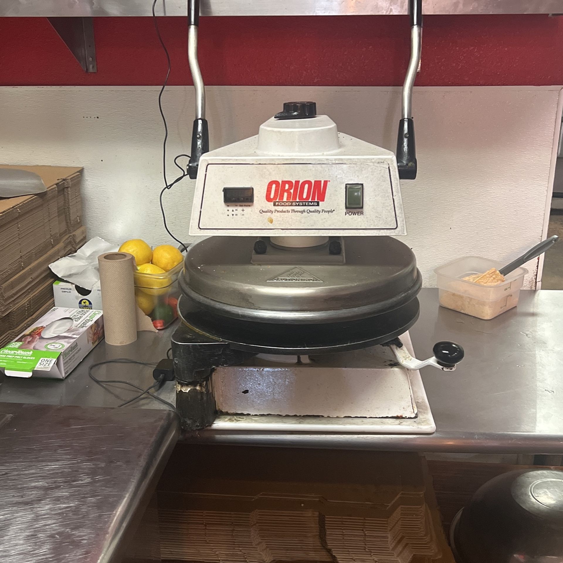 Orion Pizza Dough Press  