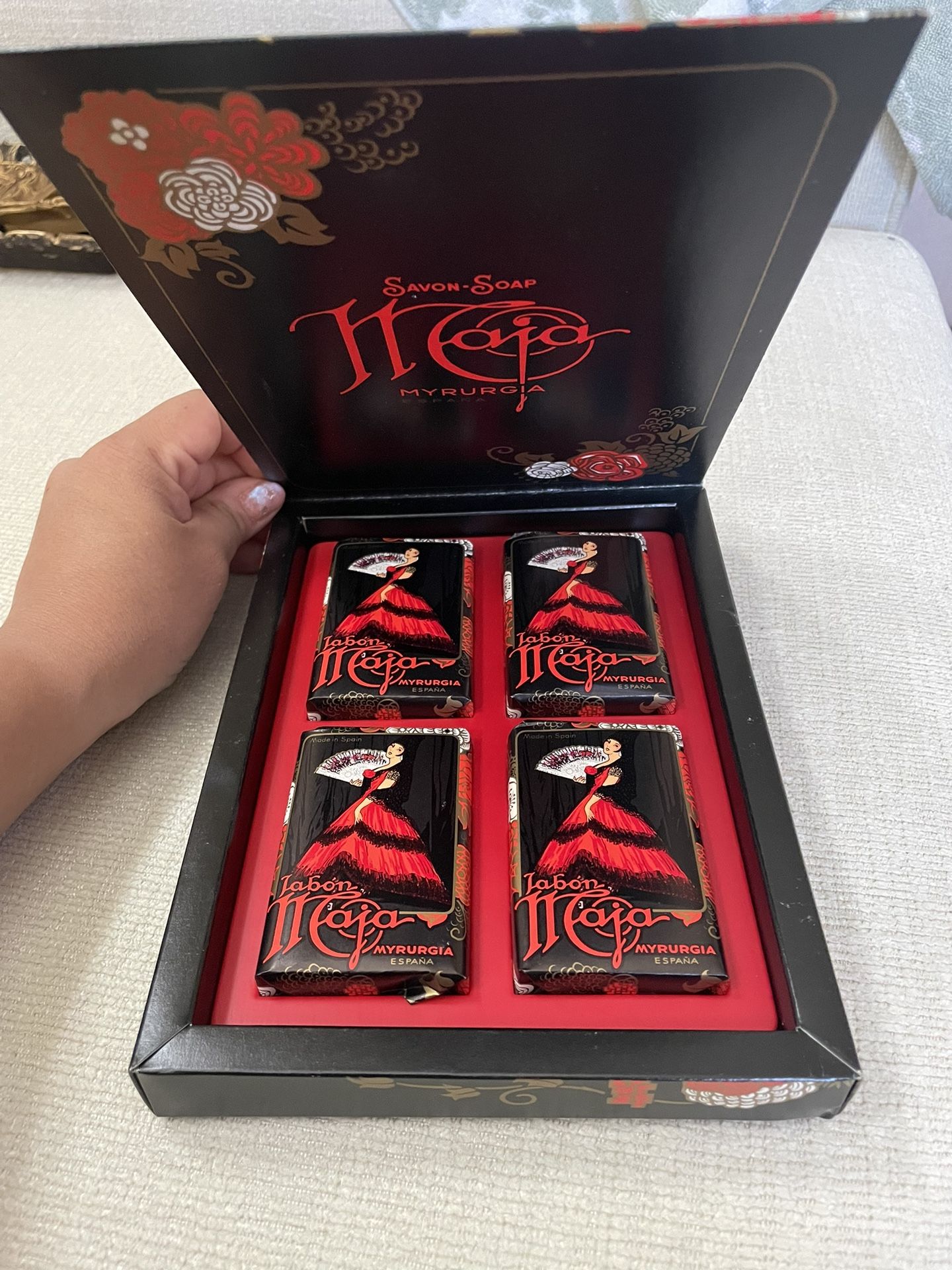 Maja Myrurgia Jabon Soap Set of 6 x 50g Scent of Seduction Spain NEW!