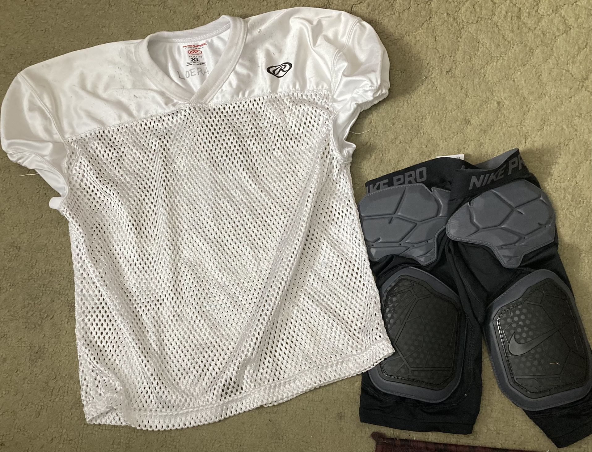 Used Kids Football Clothes Protective Items Used