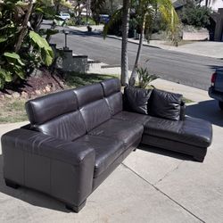 L Shaped leather Couch