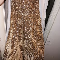 M Gold Ball Gown