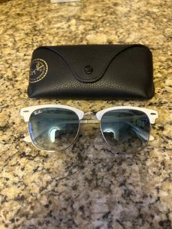 Ray-Ban Clubmaster Metal (RB3716) - White/Silver
