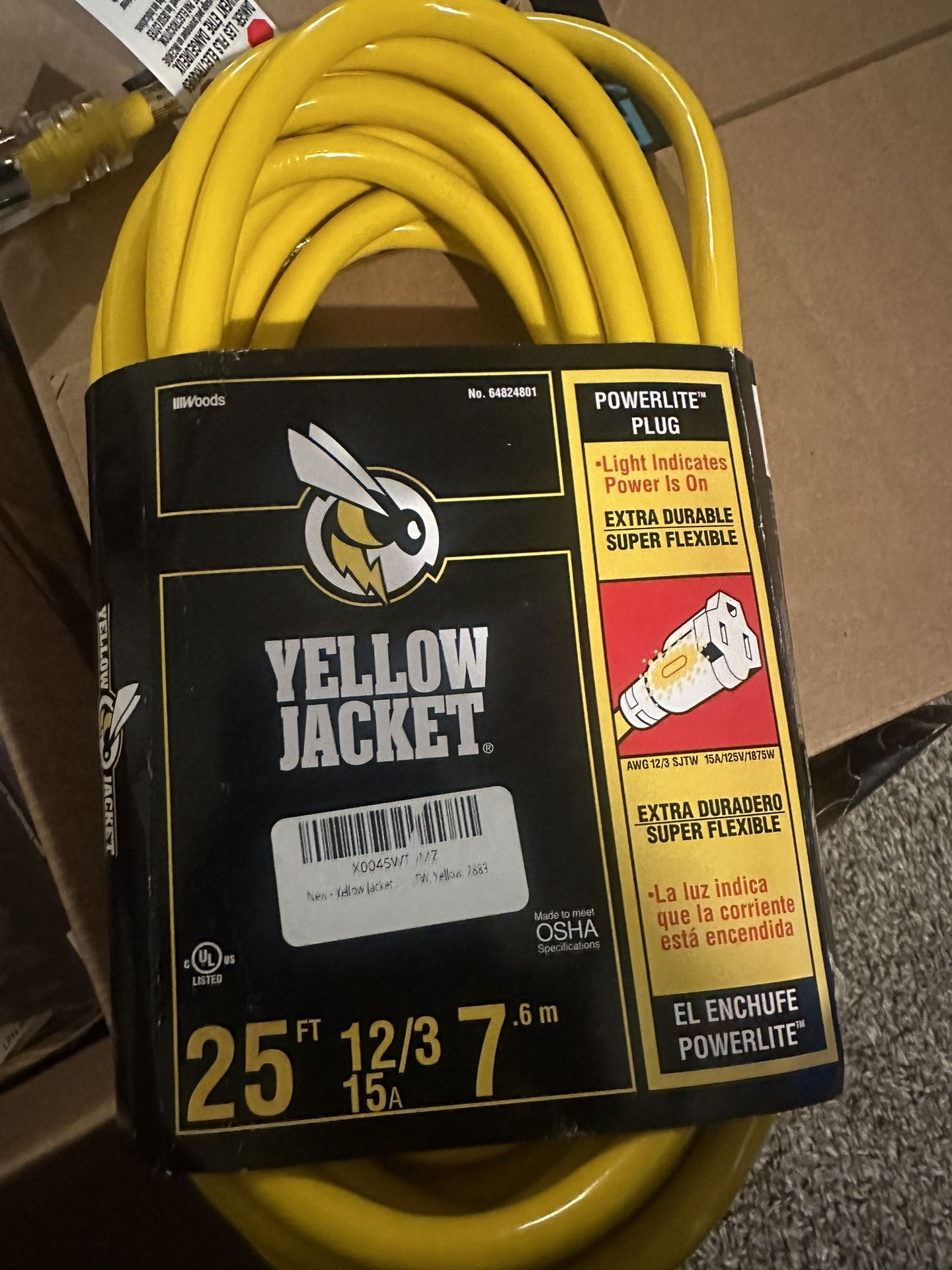 Yellow Jacket Extension Cord