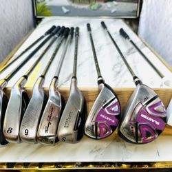 Beautiful Women’s Golf Club Set – 9 Clubs | Hybrid + Fairway Wood + Putter | Great Condition