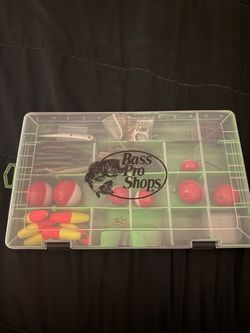 Bass Pro Shops Tackle Box with Fishing Gear
