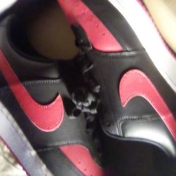 Nike Black And Red White Sole