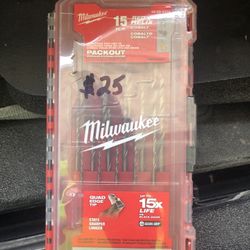 Brand New Cobalt Red Helix Drill Bit Set for Drill Drivers (15-Piece)