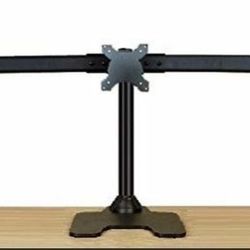New EZM Deluxe Triple Monitor Mount Stand w/ Grommet Mount Option