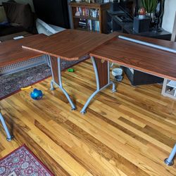 FREE - Modular L-Shaped Computer Desk, missing some connection hardware 