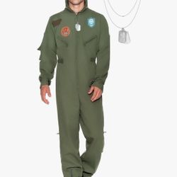 Men's Top Gun Pilot Costume, XL