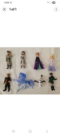 Disney Frozen II Miniature Figure Set 8 Pieces Elsa Anna Kristoff Olaf Nokk