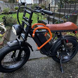Electric Bike 1500W Peak, 20" Fat Tire, 30MPH, 48V 18Ah Battery, Ebike