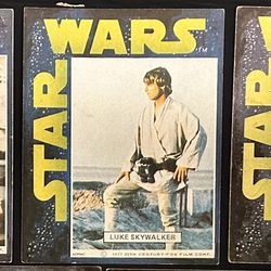 STAR WARS -Vintage Sticker-ADPAC 1977 20th Century-Fox Film - DARTH VADER-LUKE SKYWALKER- (5 Stickers Total)