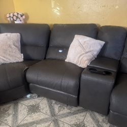 Leather Sofa Recliner 