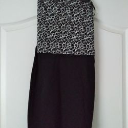 Junior Strapless Dress Size Small