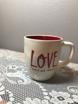 Love Truly and Madly Ceramic Coffee Mug Rae Dunn