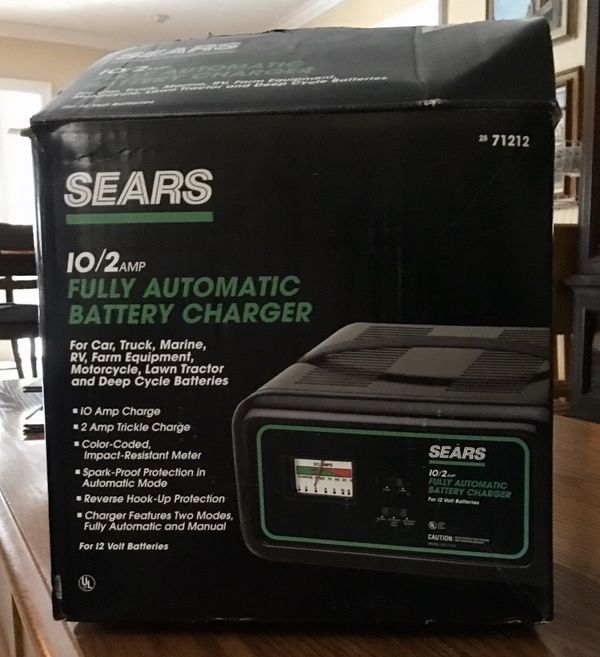 Sears 10/2 amp Fully Automatic Battery Charger for Sale in Miami, FL