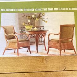 42” Glass table & 4 Comfy Chairs