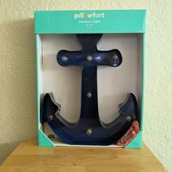 Pillowfort marquee light  blue finish LED Lights