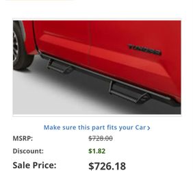 2022-2026 Toyota Tundra steps