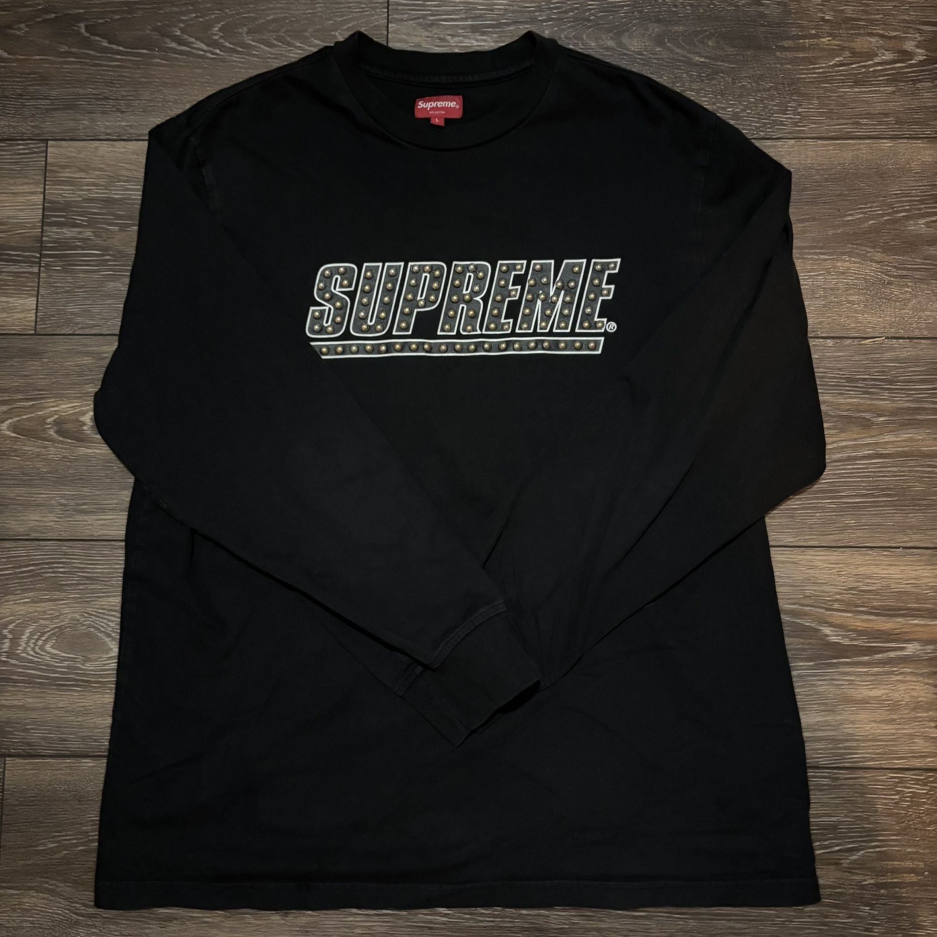 Supreme Studded Long Sleeve T-Shirt Men’s Size Large